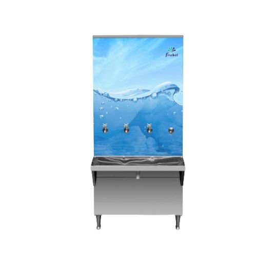 Bebedouro Industrial Coluna 200 Litros Gelado 110v Adesivado Frisbel - 2