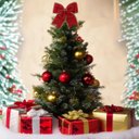 Ver mais imagens de Laço de Natal Grande Fita Natalina Decoraçao Arvore Porta Janela Guirlanda Enfeite Casa Loja Comerci