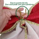 Ver imagem 3 de Laço de Natal Grande Fita Natalina Decoraçao Arvore Porta Janela Guirlanda Enfeite Casa Loja Comerci