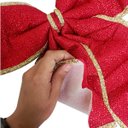 Ver imagem 6 de Laço de Natal Grande Fita Natalina Decoraçao Arvore Porta Janela Guirlanda Enfeite Casa Loja Comerci