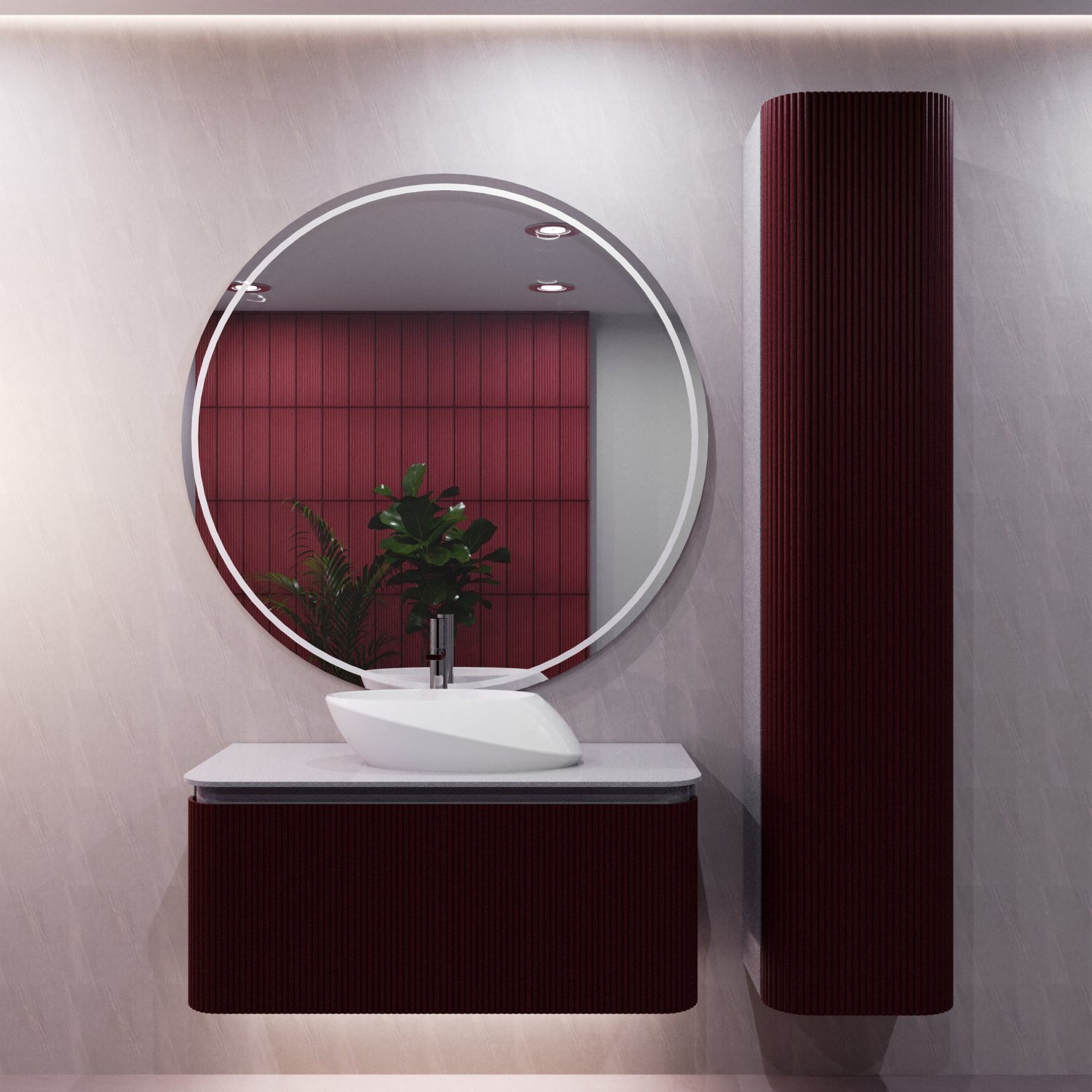 Cuba de Apoio Oval 53x32x14cm Vulcano  - 2