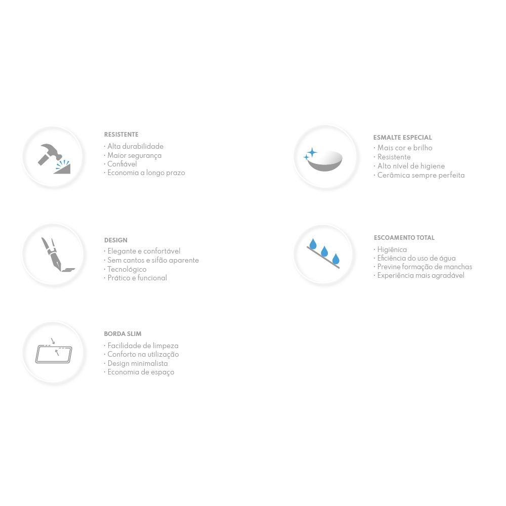 Cuba de Apoio Oval 53x32x14cm Vulcano  - 5