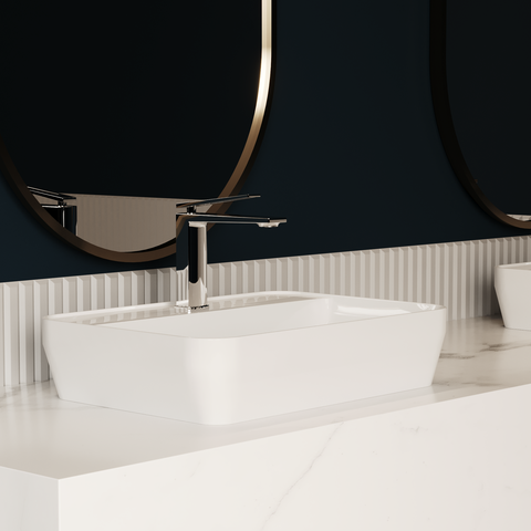 Cuba de Apoio Retangular 50x35x11cm Catena com Mesa 