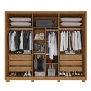 Ver imagem 3 de Guarda-roupa Casal 100% Mdf 6 Portas e 6 Gavetas Premium - Tudo de Móveis Cinamomo/off