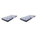 Ver imagem 1 de Kit 2 Colchões Solteiro Espuma D20 88CMX14CMX188CM e 78CMX12CMX188CM Astra Montreal Cinza Branco