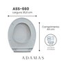 Assento Sanitario Adamas Adm-660 Soft Close - 3