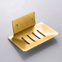 Ver imagem 2 de Saboneteira Dourada Banheiro Porta Sabonete Luxo Inox 304