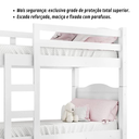 Ver imagem 5 de Beliche Barreto Proteção Lateral Total + 2 Colchões D33 Gold