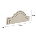 Ver imagem 3 de Cabeceira Casal Estofada para Cama Box com Tachas 140x60cm Provençal Luxo Dupla Branco