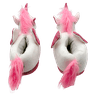 Pantufa Unicórnio com Asas Tamanho P 33/34/35 Branco e Rosa Zona Criativa - 3