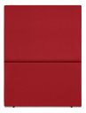 Ver imagem 4 de Cabeceira Cama Box Organica Solteiro 90cm Luna Suede C/frame Vermelho