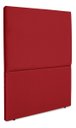 Ver imagem 2 de Cabeceira Cama Box Organica Solteiro 90cm Luna Suede C/frame Vermelho