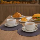 Ver imagem 3 de Jogo 6 Xícaras com Pires Chá Café 250ml Tramontina Floratta Porcelana Floral Servir Mesa Posta