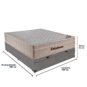 Ver imagem 3 de Cama Box Baú e Colchão Airtech Springpocket Molas Ensacadas Casal Ortobom: Cinza