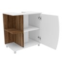 Ver imagem 2 de Gabinete para Banheiro 60cm Moab Branco/Freijó