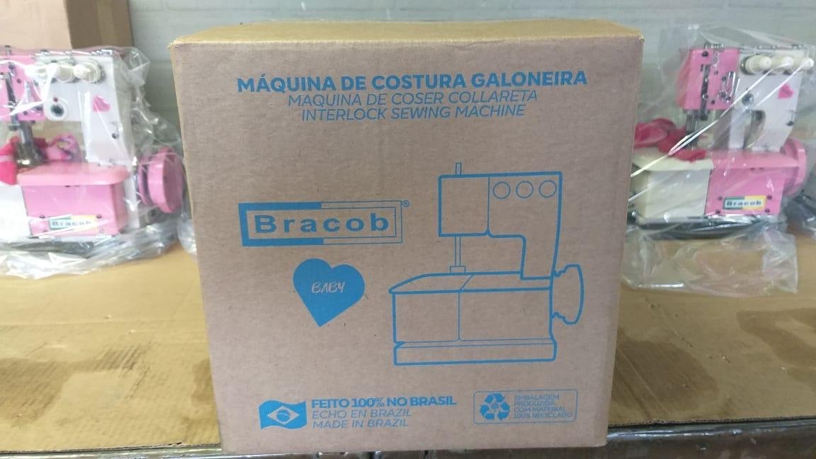 Máquina de Costura Galoneira Bracob Baby 3 Agulhas+led - 2