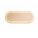 Ver imagem 1 de Espelho Oval Moderno Jateado LED 3 Cores 40x70 cm Touch