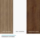 Ver imagem 7 de Gabinete Para Banheiro Com Prateleira Com Branco E Nogueira