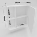 Ver imagem 4 de Armário Espelheira para Banheiro Moab