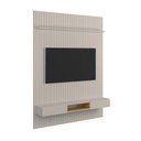 Ver imagem 2 de Painel Frisado Oslo - Mdf 1 Porta e 1 Gaveta Off White-freijó - Lukaliam Móveis