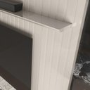 Ver imagem 3 de Painel Frisado Oslo - Mdf 1 Porta e 1 Gaveta Off White-freijó - Lukaliam Móveis
