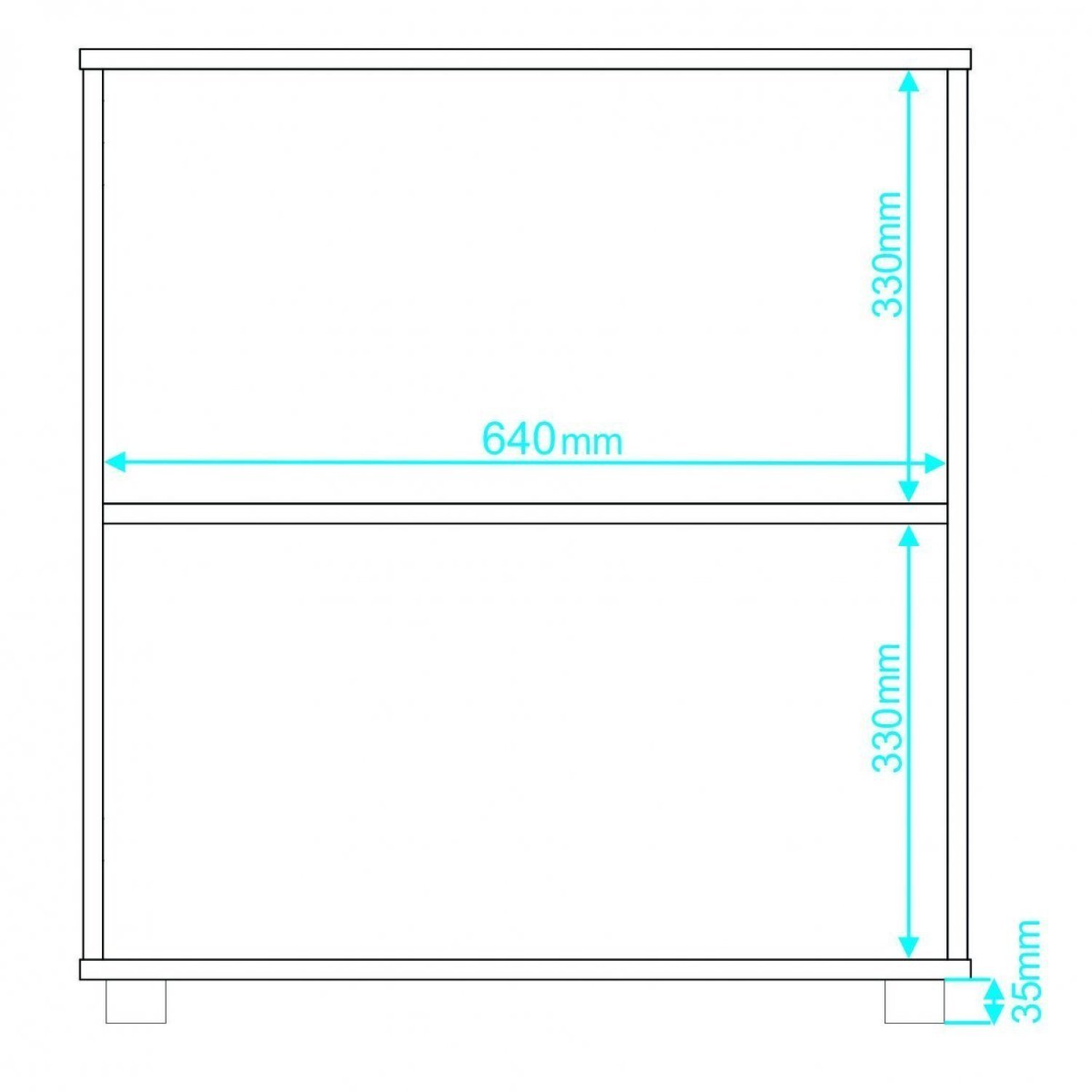 Armário Multiuso 2 Portas 1 Prateleira MDP 15mm - 5