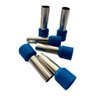 Kit 100un Terminal Tubular Ilhós 16mm Longo Azul P Isolado - 2