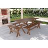 Mesa para Jardim Eucalipto e 4 Bancos - 2