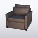 Ver imagem 2 de Poltrona Cama Meca_mm que Se Transforma em Sofá Cama Solteiro Resistente e Confortável em Linho Sint