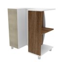 Ver imagem 6 de Gabinete para Banheiro e Espelheira 60cm Moab Branco/Aveiro