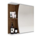 Ver mais imagens de Gabinete para Banheiro e Espelheira 60cm Moab Branco/Tannat