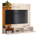 Ver imagem 4 de Painel para TV de até 65 Polegadas 3 Portas Astral Cinamomo/Off White