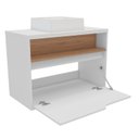 Ver imagem 2 de Gabinete para Banheiro com Cuba 80cm 1 Porta Jasper Branco/Itapuã