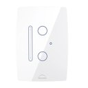 Ver imagem 1 de Interruptor Dimmer Wifi Inteligente Slide Touch 2 Botões Branco Dometek Diamond 4x2