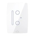 Ver imagem 1 de Interruptor Dimmer Wifi Inteligente Slide Touch 2 Botões Branco Dometek Diamond 4x2