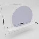 Ver imagem 3 de Espelheira para Banheiro com Prateleira Jasper