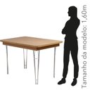 Ver imagem 4 de Mesa Retangular Extensível 4 ou 6 Lugares 160cm