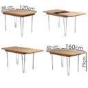 Ver imagem 3 de Mesa Retangular Extensível 4 ou 6 Lugares 160cm