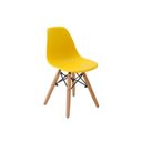 Ver imagem 4 de Conjunto 6 Cadeiras Infantis Base Madeira sem Braço Eiffel Amarelo
