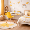 Ver imagem 1 de Conjunto 6 Cadeiras Infantis Base Madeira sem Braço Eiffel Amarelo