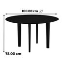 Ver imagem 2 de Mesa de Jantar Pulsare Redonda Madeira Eucalipto 100cm Cedro Ozki