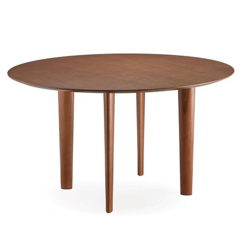 Mesa de Jantar Pulsare Redonda Madeira Eucalipto 100cm Cedro Ozki