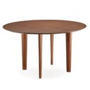 Ver imagem 1 de Mesa de Jantar Pulsare Redonda Madeira Eucalipto 100cm Cedro Ozki