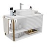 Gabinete para Banheiro com Cuba 80cm 1 Porta Urban - 2