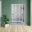 Ver imagem 1 de Porta Sacada de Alumínio 2 Folhas Móveis 210 X 120cm com Fechadura Linha 25