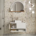 Ver imagem 1 de Gabinete para Banheiro com Cuba e Espelheira 80cm Urban