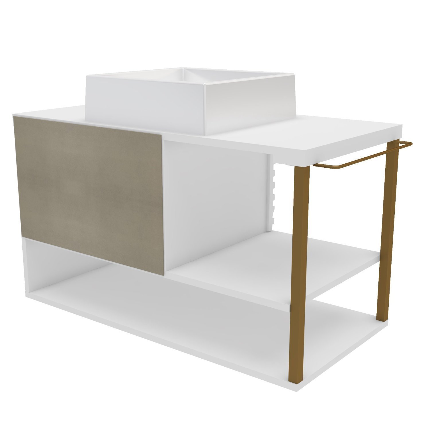 Gabinete para Banheiro com Cuba e Espelheira 80cm Urban - 6