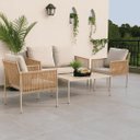 Ver imagem 2 de Conjunto de Àrea Externa Harbor com 1 Sofá, 2 Poltronas 1 Mesa - Bege/claro