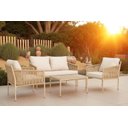 Ver imagem 1 de Conjunto de Àrea Externa Harbor com 1 Sofá, 2 Poltronas 1 Mesa - Bege/claro