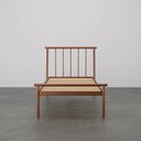 Ver imagem 6 de Cama Solteiro em Aço Begônia CabeCasa MadeiraOriginals Marrom/Cobre